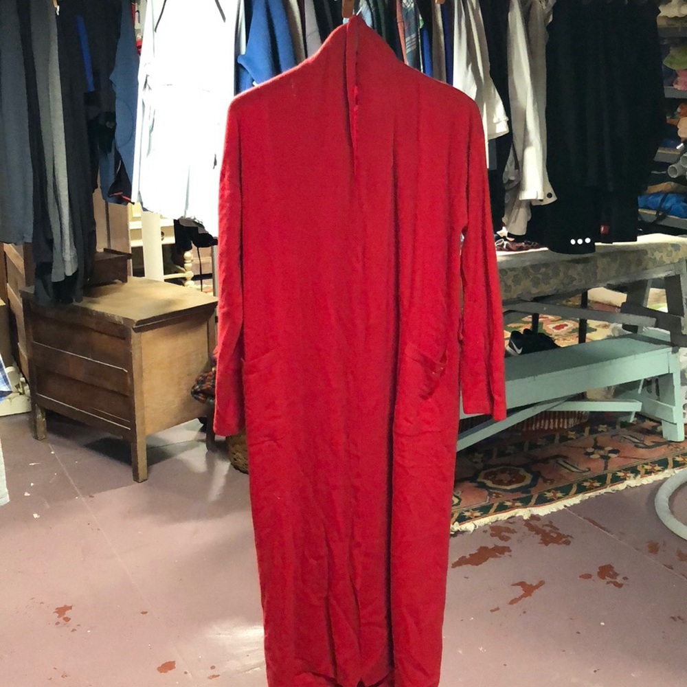 Red 100% Cashmere Bathrobe